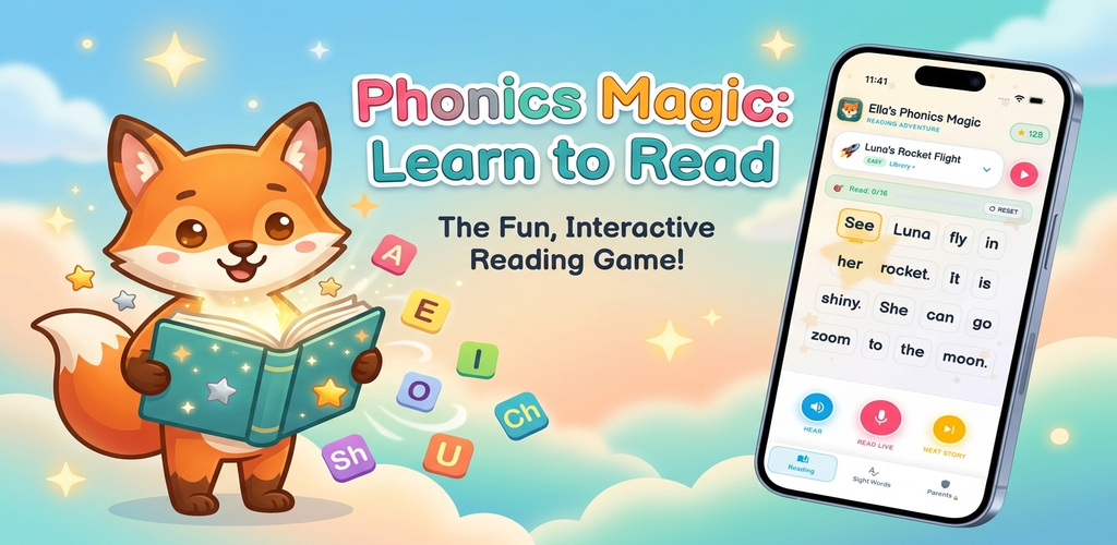 Phonics Magic Feature Graphic Banner